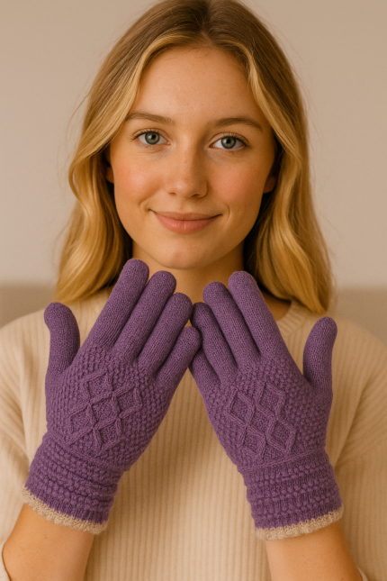 GUANTES DAMA ROMBO