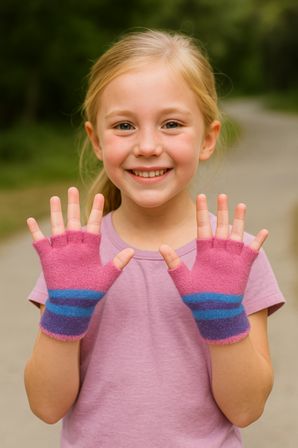 GUANTES KIDS RAYADO