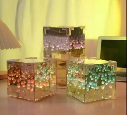 LAMPARA TULIPAN CUBO