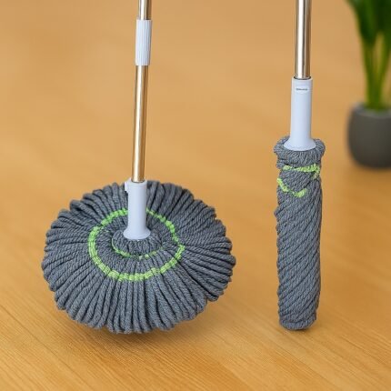 💥TRAPEADOR GIRATORIO DE MICROFIBRA CON ESCURRIDOR AUTOMATICO