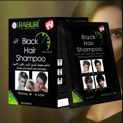 💥SHAMPOO NEGRO ANTICANAS RABURI