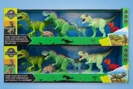 COLECCION DE DINOSAURIO CON SONIDO Y LUCES ARTICULABLE