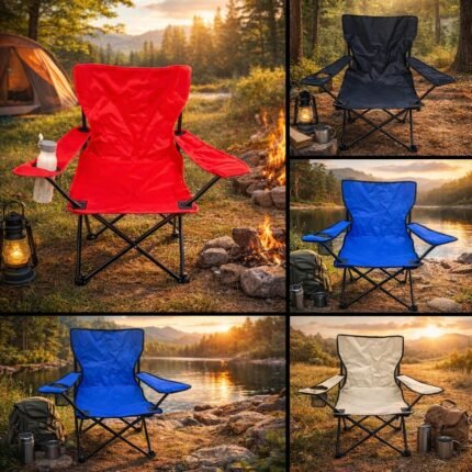 👾SILLA PLEGABLE CON PORTA TOMATODO