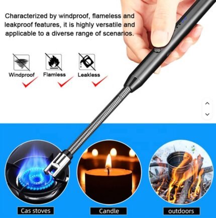 💥ENCENDEDOR ELECTRICO USB FLEXIBLE Y RECARGABLE🚨